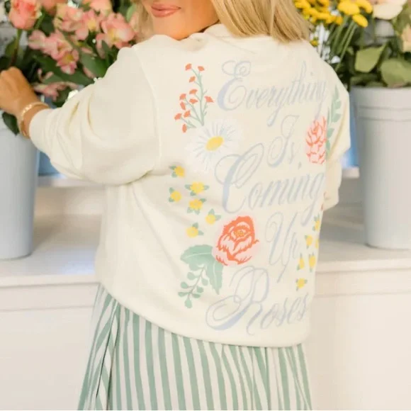 Living Fully Co Floral Sweatshirt - Picture 2 of 4
